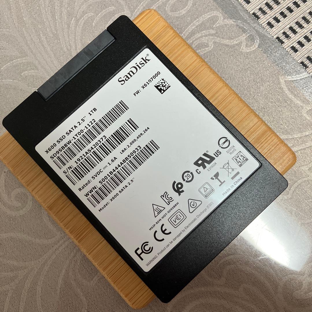 SanDisk X600 1TB SSD SATA 2.5インチ