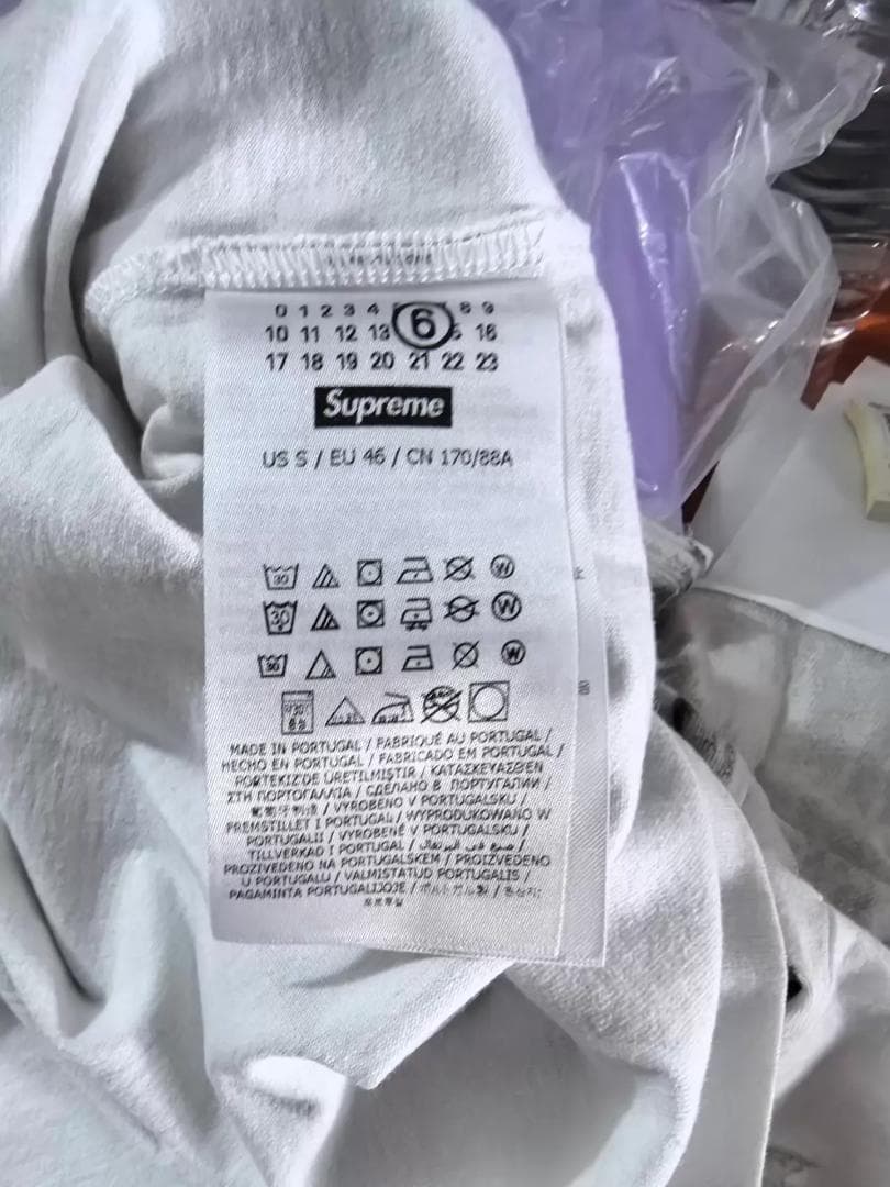 Supreme x mm6 コラボ フェイクレイヤード 半袖 T シャツ