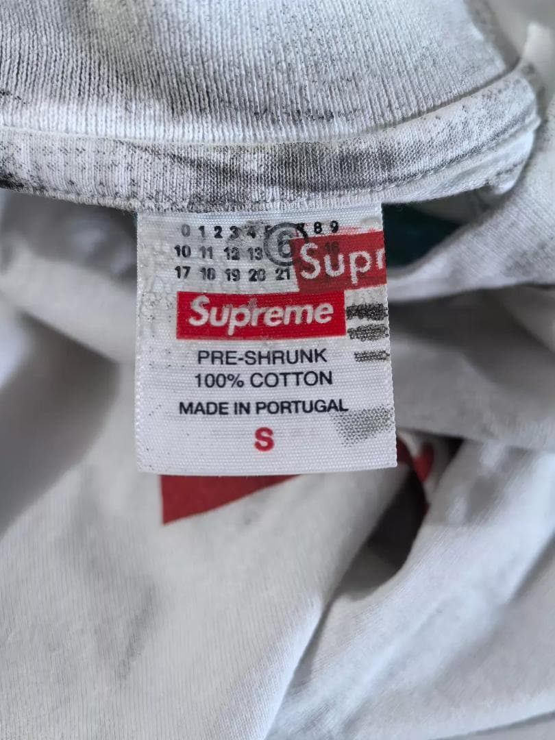 Supreme x mm6 コラボ フェイクレイヤード 半袖 T シャツ