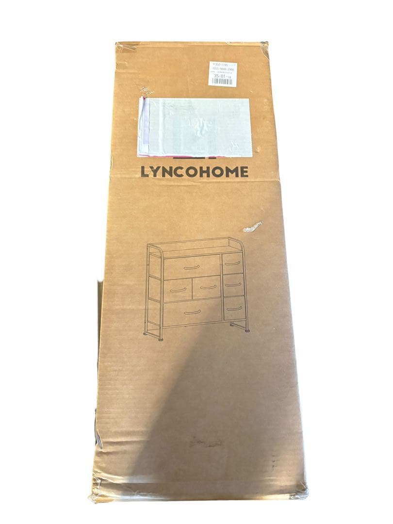 LYNCO チェスト 6引き出し ベージュ