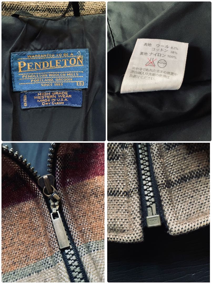 アメリカの良心！PENDLETON. シックなネイティブ柄　ブルゾン　USA製