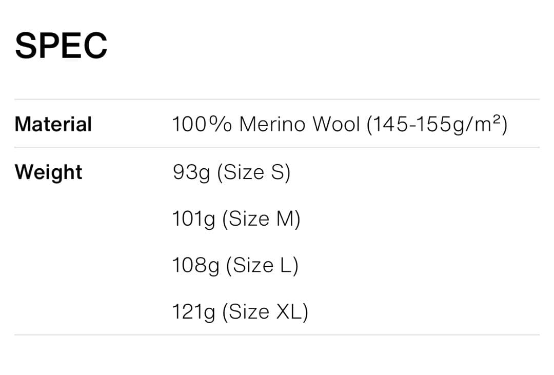 山と道　100% Light Merino Sleeveless Mサイズ