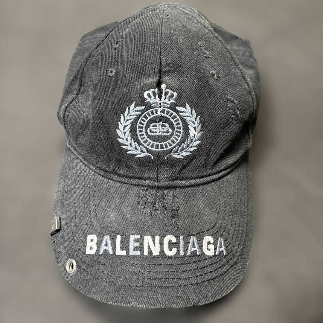 balenciaga Destroyed BB Pierced Cap キャップ