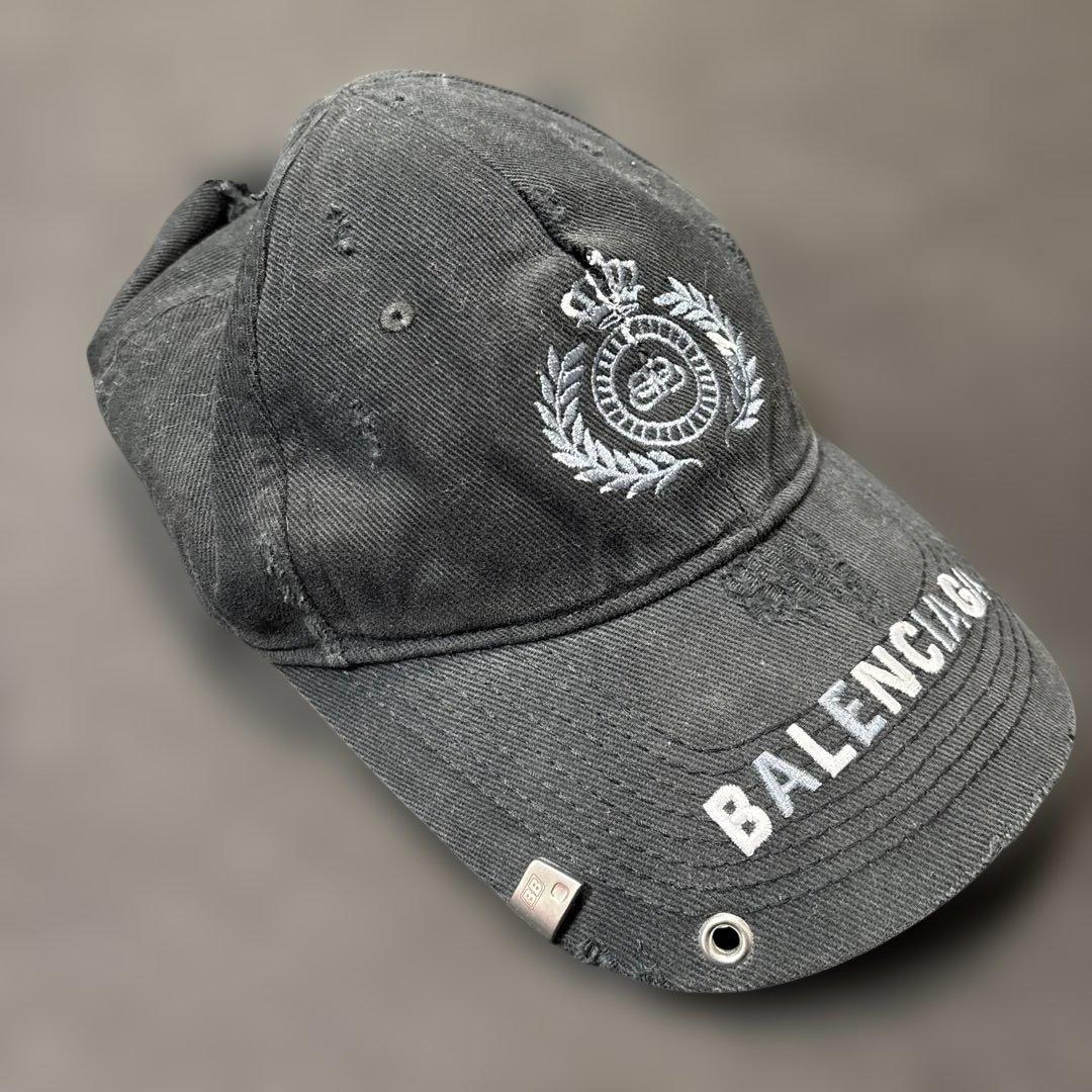 balenciaga Destroyed BB Pierced Cap キャップ