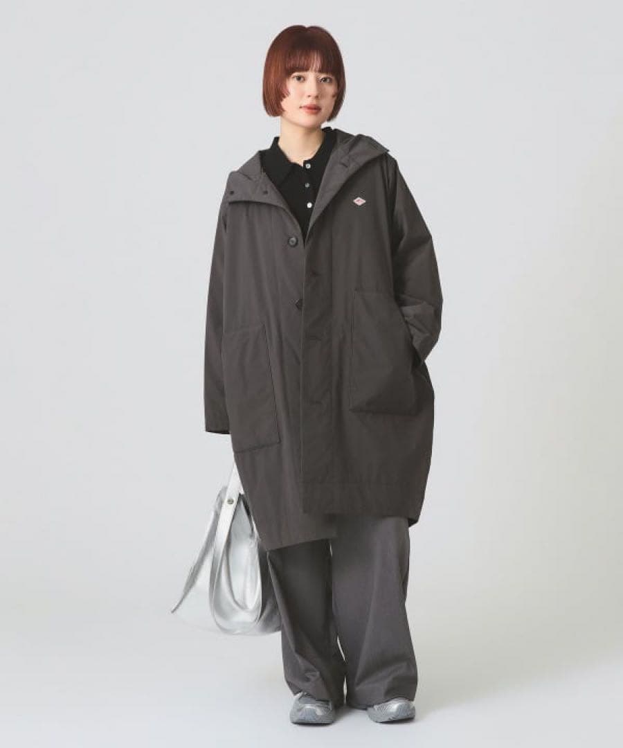 DANTON / INSULATON HOODED COAT 36 チャコール