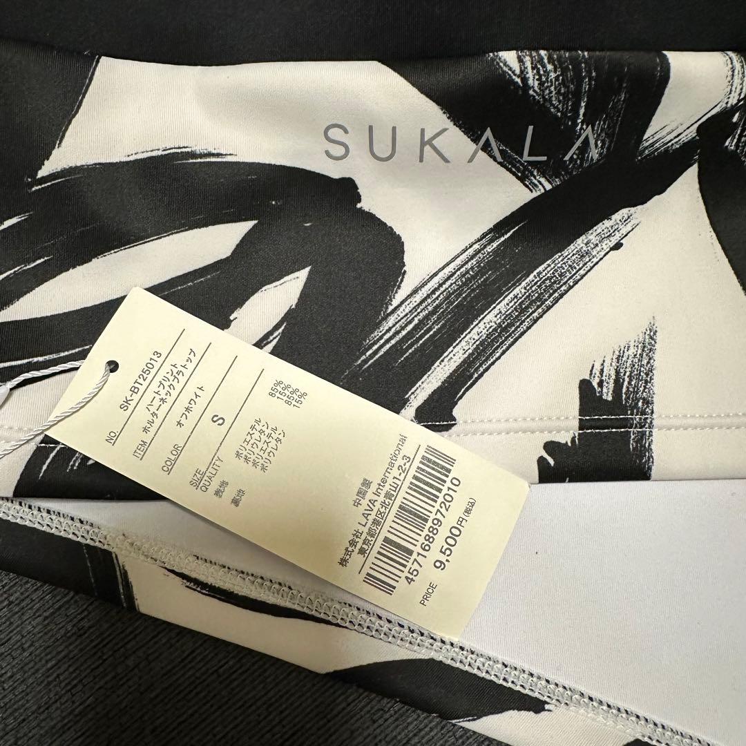 タグ付き新品未使用 SUKALA ハートプリントホルターネックブラトップ