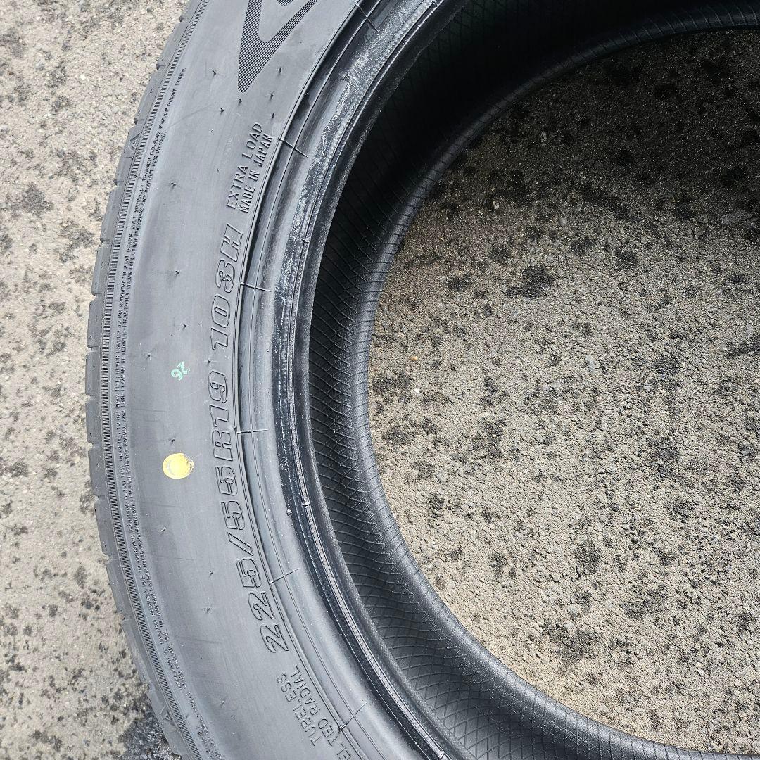 225/55R19 4本送料込 ダンロップ SP SPORT MAXX 新車外し