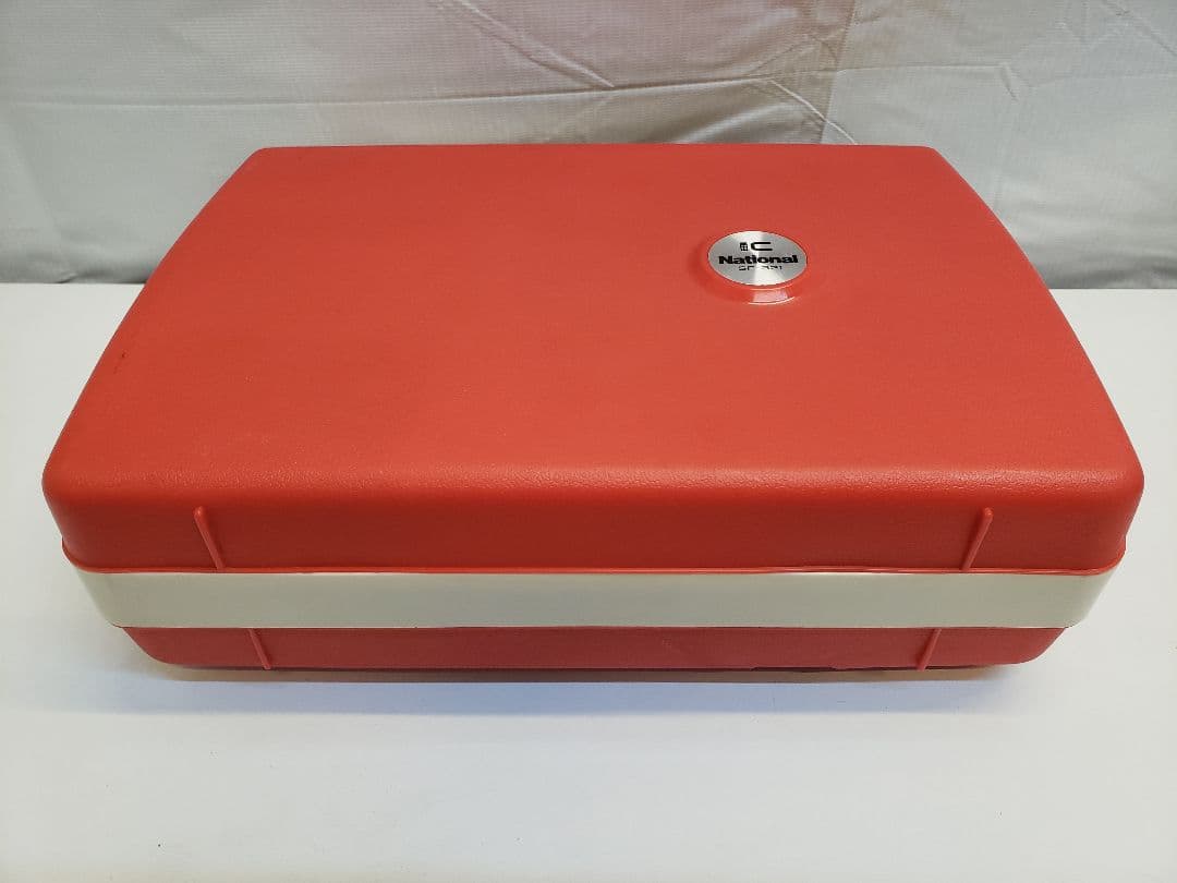 ①ナショナル ポータブルレコードプレーヤー SF-321 動作OK 50hz専用