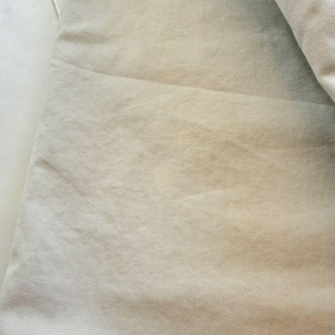希少★HERMES ロングコート ノーカラー バイカラー フランス製 34