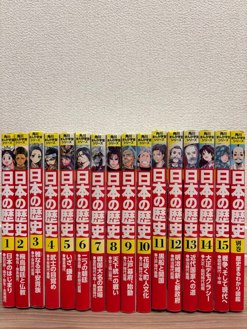 【全巻セット】角川まんが学習シリーズ　日本の歴史15冊+別巻1冊セット　受験対策