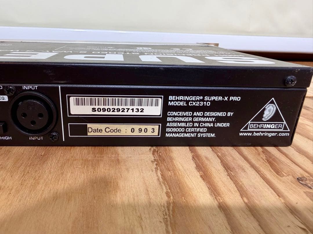 BEHRINGER CX2310 2/3WAYクロスオーバー 動作品　箱付き