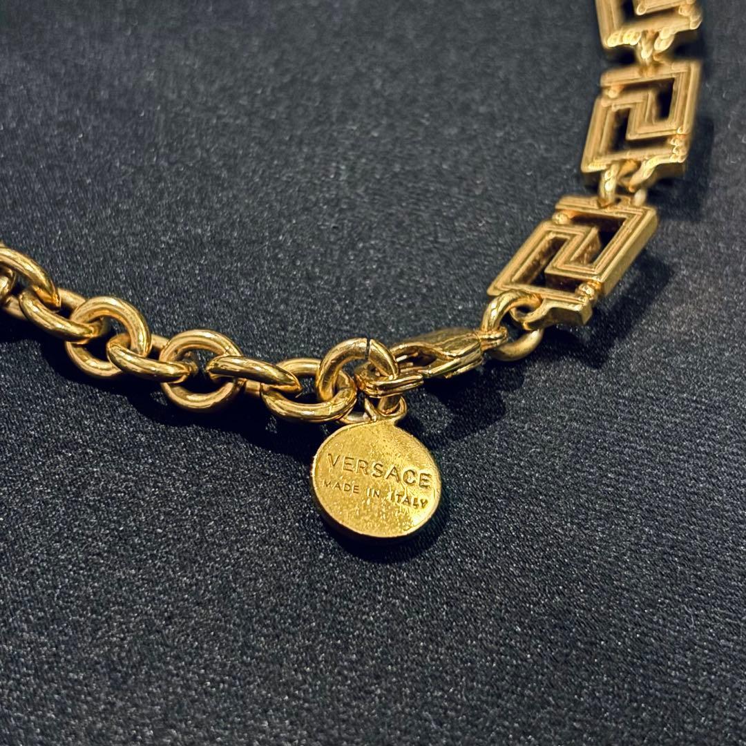 VERSACE グレカチェーン ネックレス ゴールド チョーカー