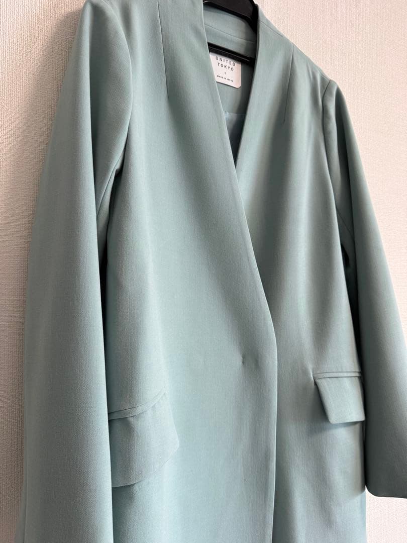 専用！UNITED TOKYO カラーレス春コート ミントグリーン