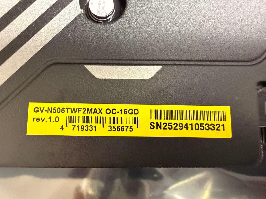 グラフィックボード・グラボ・ビデオカード GIGABYTE RTX5060 Ti WINDFORCE MAX OC 16G