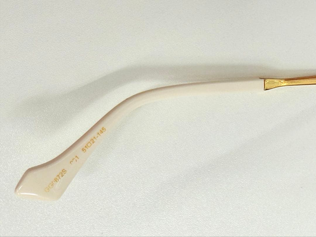 GUCCI グッチ　サングラス 眼鏡　ラウンド ゴールドフレーム