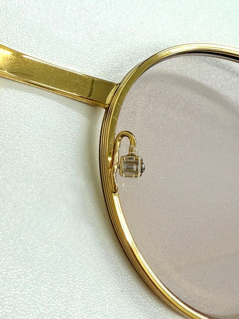 GUCCI グッチ　サングラス 眼鏡　ラウンド ゴールドフレーム