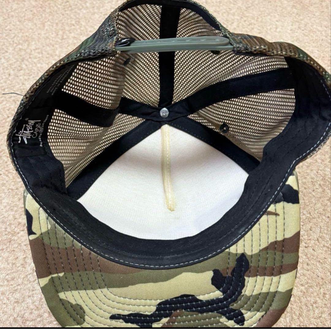 old stussy ステューシー メッシュキャップ 迷彩 カモ柄 y2k