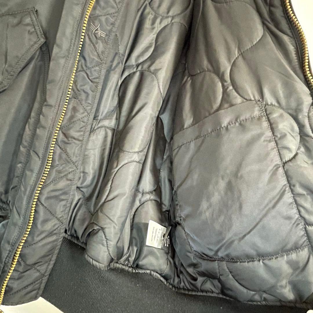 【希少Lサイズ】美品 アルファ CWU-45/P 黒 フライトジャケット