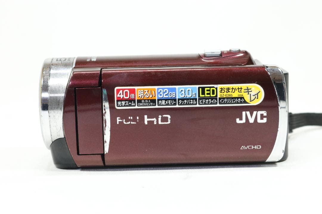 【完動品】JVC Everio GZ-E265-R ビデオカメラ [返品保証]