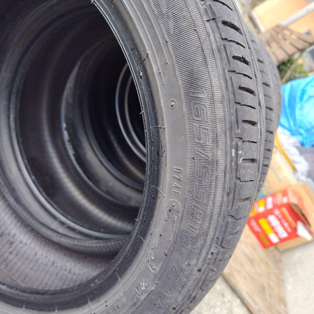 DUNLOP165/55/14夏タイヤ２１年です