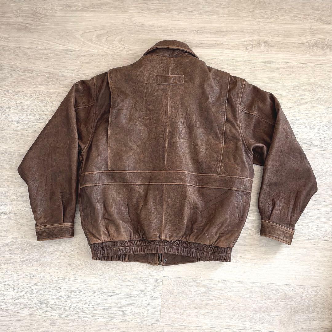 古着 カベラス Cabelas A-2タイプ レザーフライトジャケット