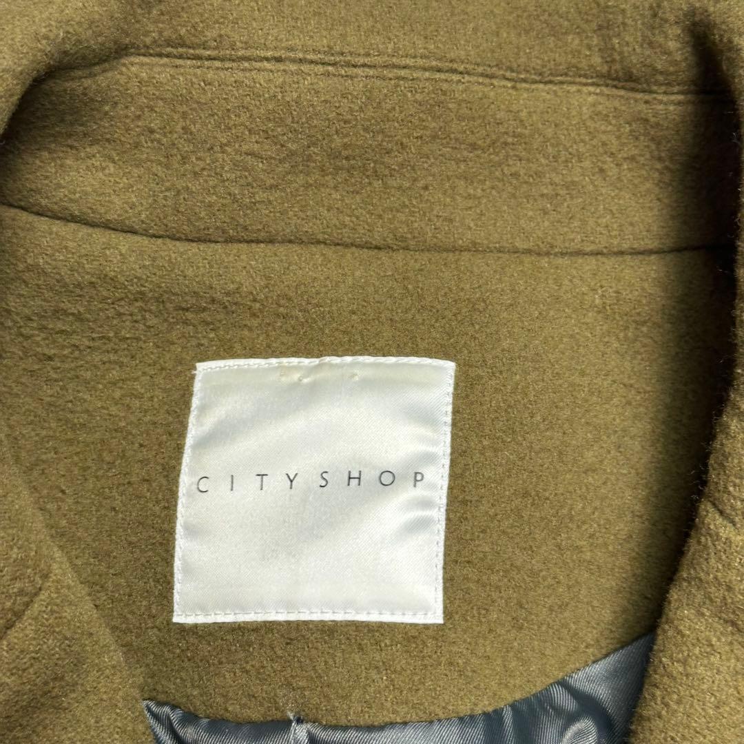 定価約6万♡着丈123 シティショップ　ロングチェスターコート　カーキ　マキシ丈