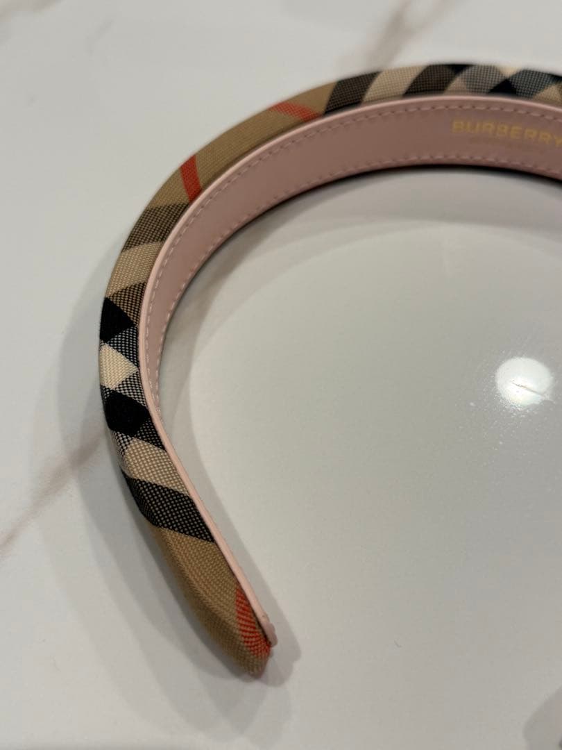 BURBERRY チェック柄 ヘアバンド　カチューシャ