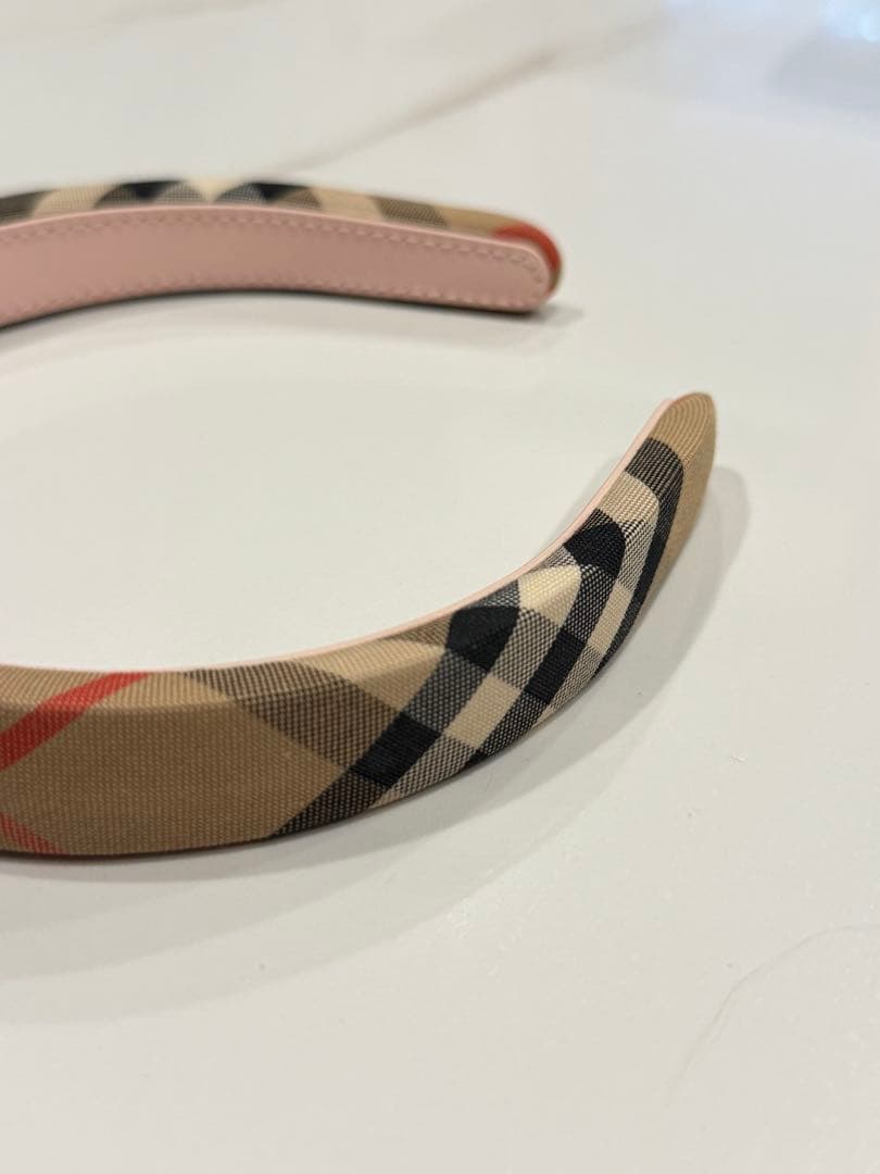BURBERRY チェック柄 ヘアバンド　カチューシャ