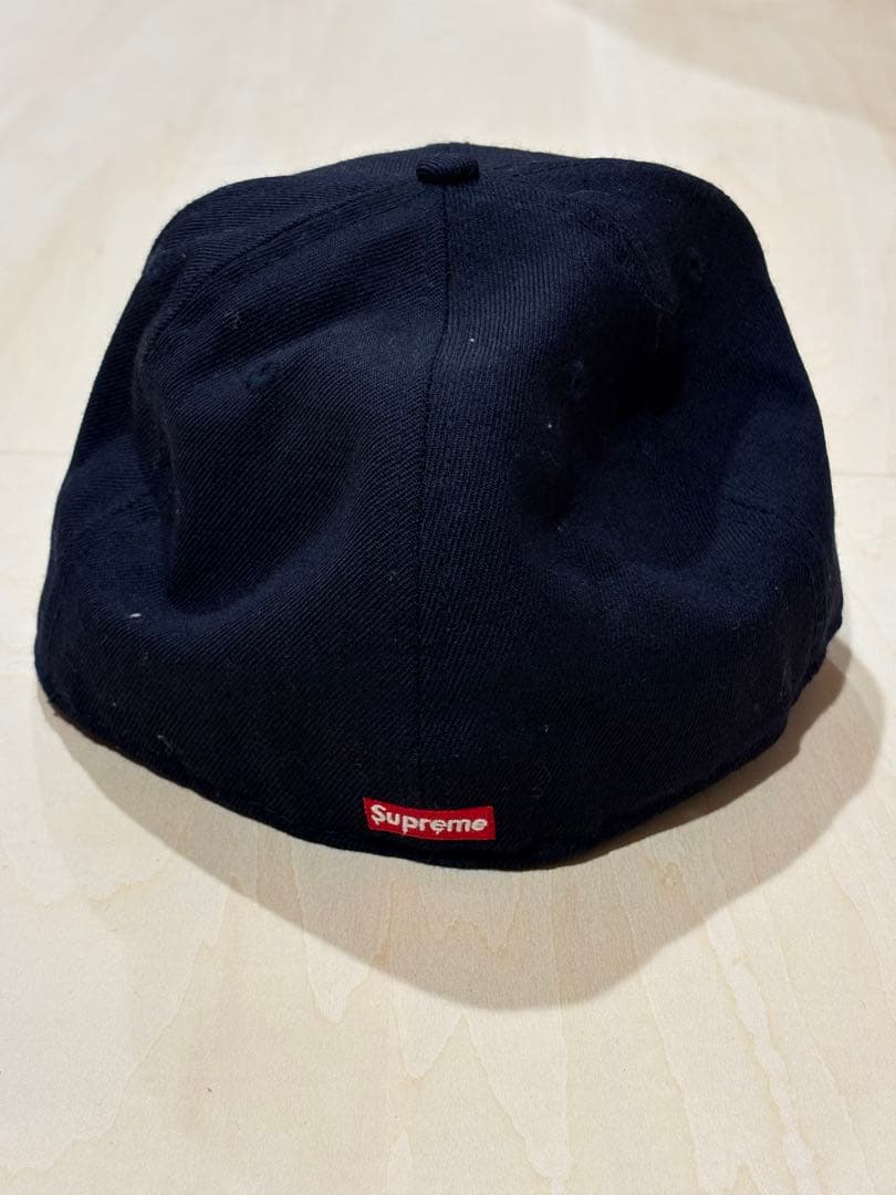 supreme ボックスロゴ　キャップ　ブラック　7 1/2サイズ