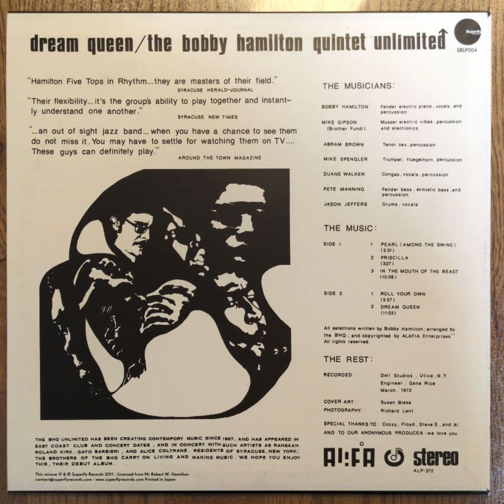 洋楽 Bobby Hamilton/ Dream Queen LP reissue