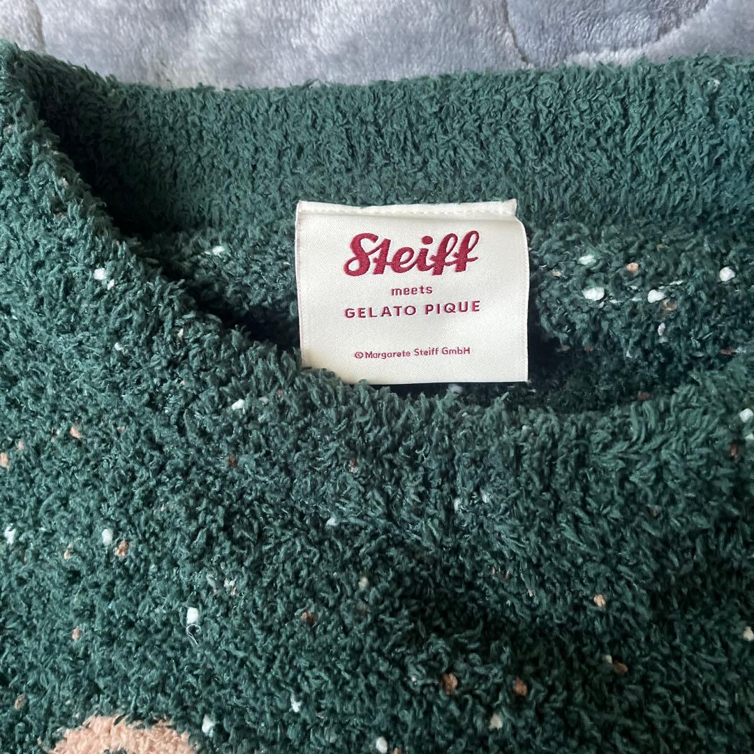 Steiff meets Gelato Pique ルームウェアセット　グリーン