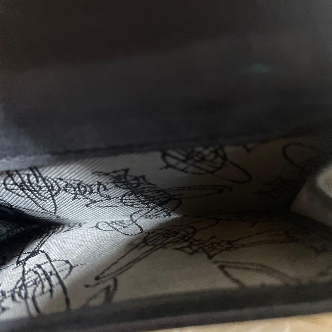 【美品】 Vivienne Westwood エマ 三つ折り財布 ブルーオーブ