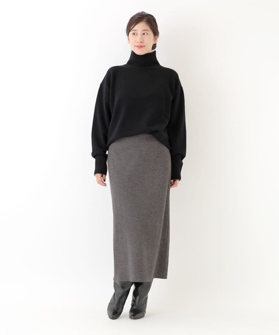 VERMEIL par iena 後ろボタンペプラムスカートsize40 グレー