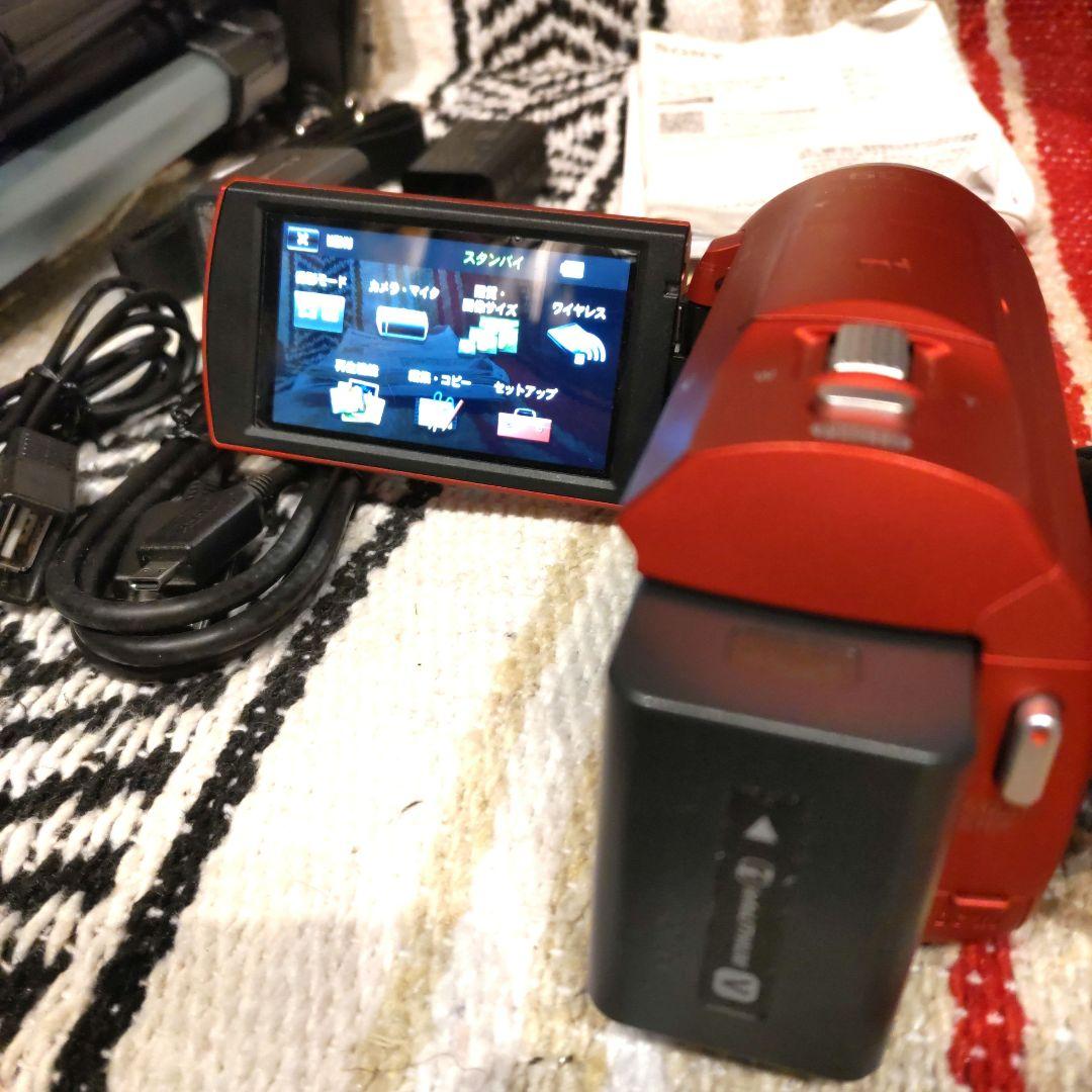 Sony デジタルHD HDR-CX680 ビデオカメラ レッド .SD