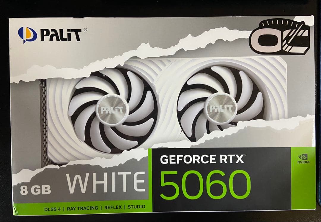 グラフィックボード・グラボ・ビデオカード Palit GeForce RTX 5060 WHITE OC 8GB
