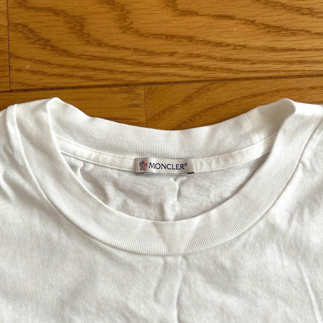 モンクレール　クリスタル　ロゴTシャツ 半袖　レディース　S ストーン