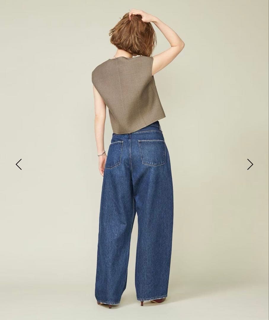 【別注】＜upper hights for conte＞タックデニムパンツ UN