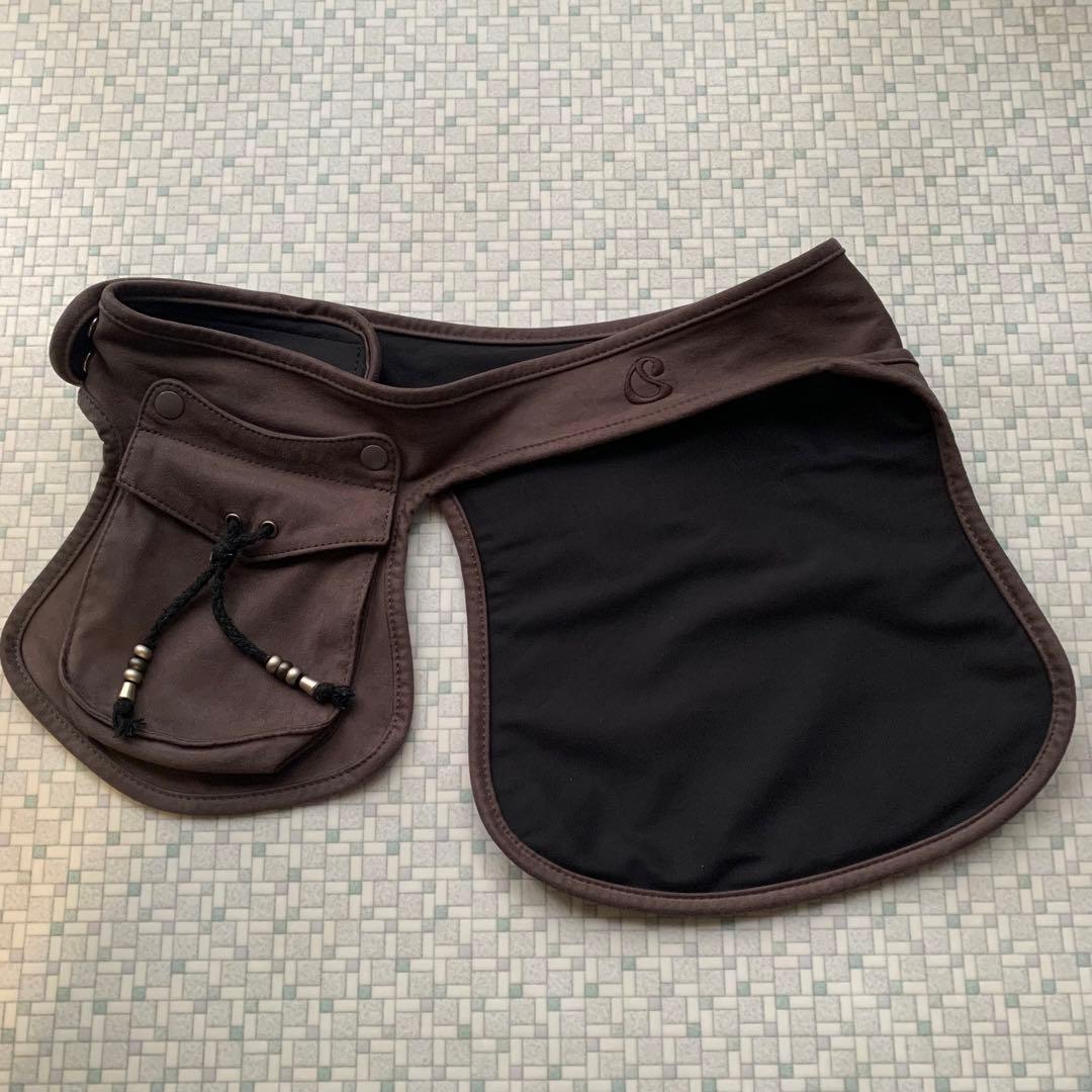 Coyseio SUEDE BELT BAG BROWN ウエストポーチ