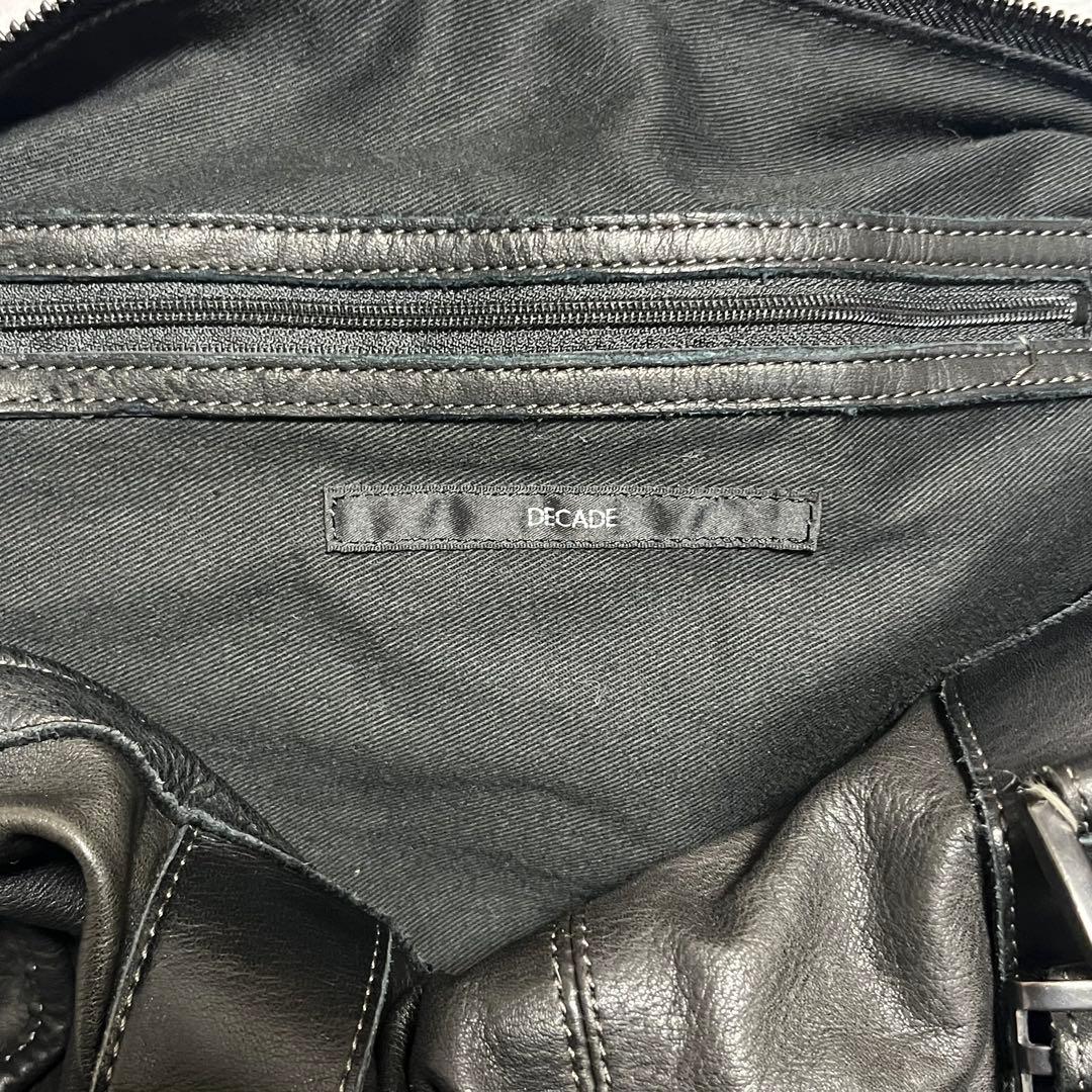ヒロ 美品 DECADE オイルドレザー 2way ボストンバッグ y2k