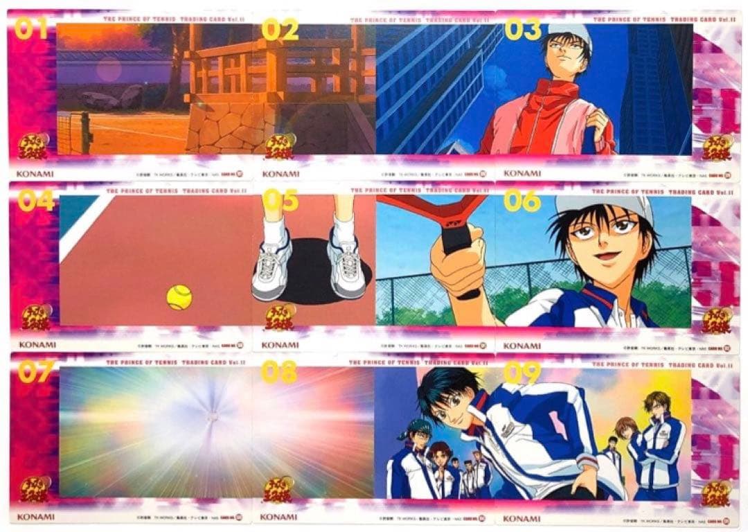 【青学】テニスの王子様 越前リョーマ 手塚 不二他 カードセット OP トレカa