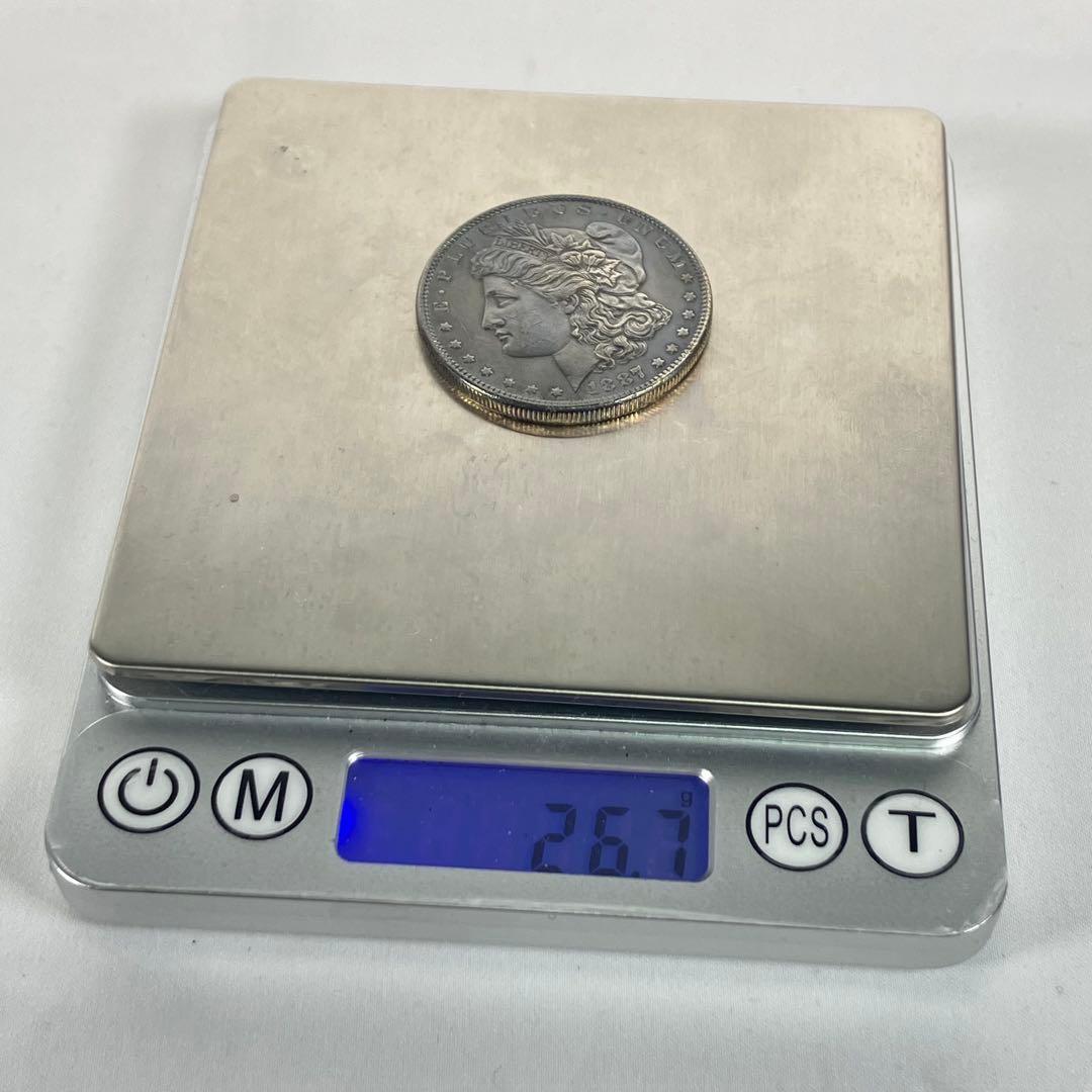 1887 アメリカ　モルガンダラー　銀貨　　約26.7g