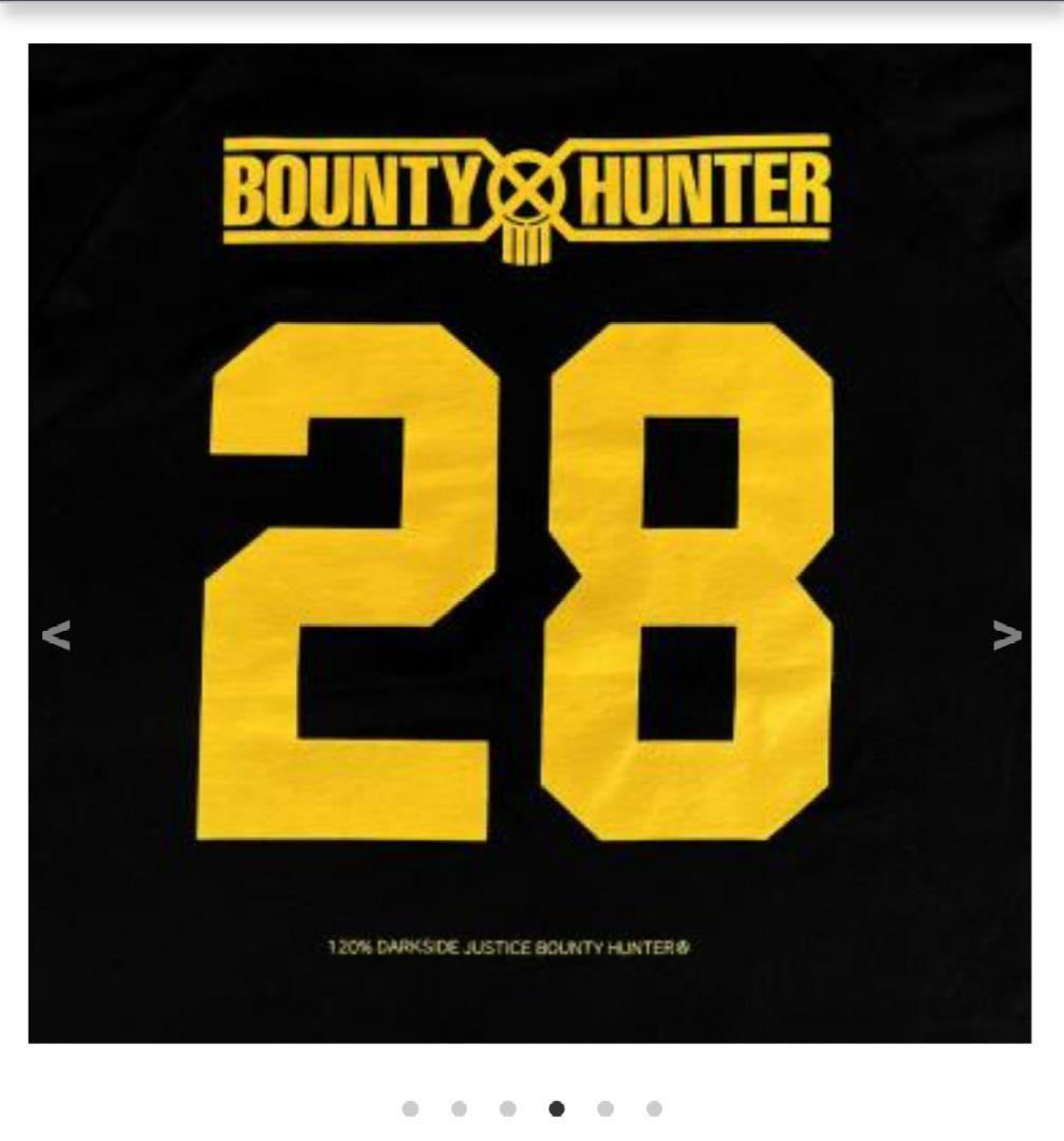 Bounty Hunter ラグランTシャツ ブラック×イエロー