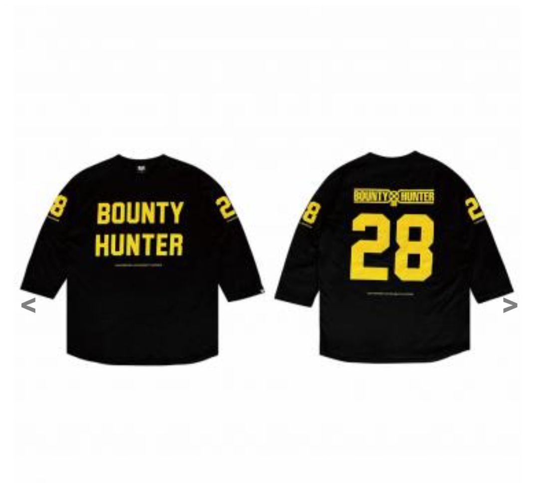 Bounty Hunter ラグランTシャツ ブラック×イエロー