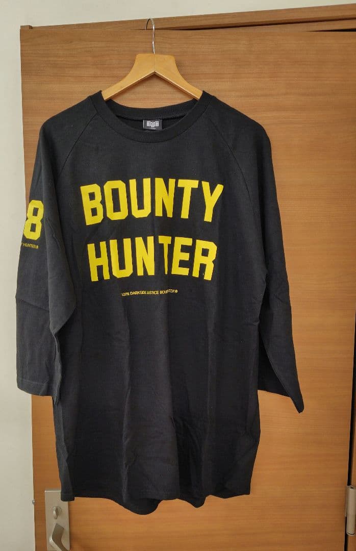 Bounty Hunter ラグランTシャツ ブラック×イエロー
