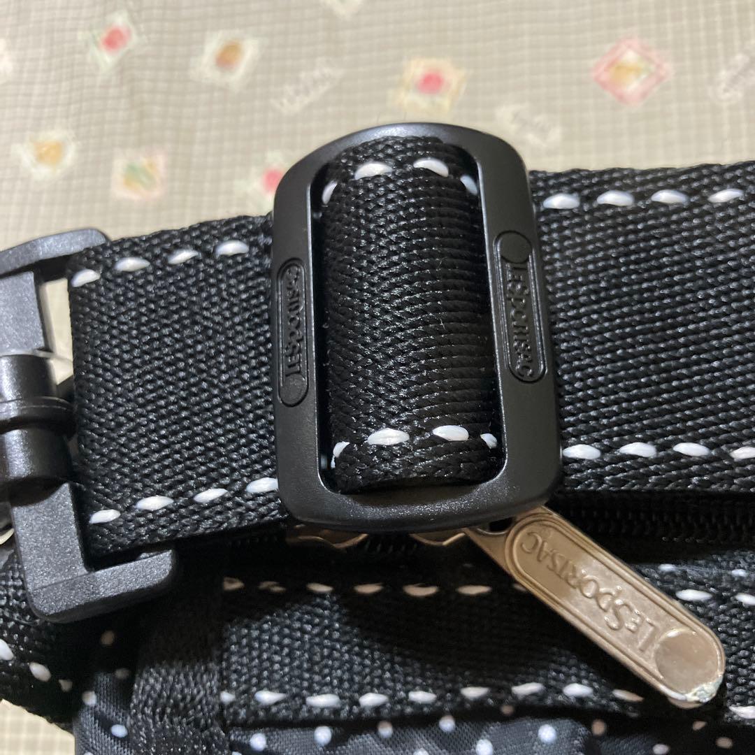美品 レスポートサック ウィークエンダー ラージ ドット黒 ボストン