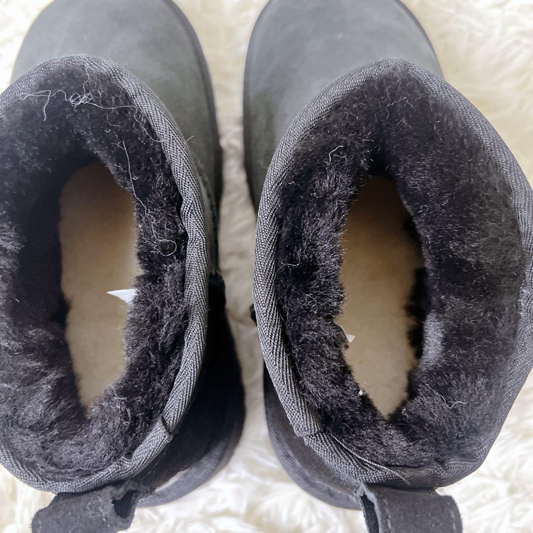 ✨未使用品✨D&KSheepskin 厚底　ショートブーツ　ウルトラミニ