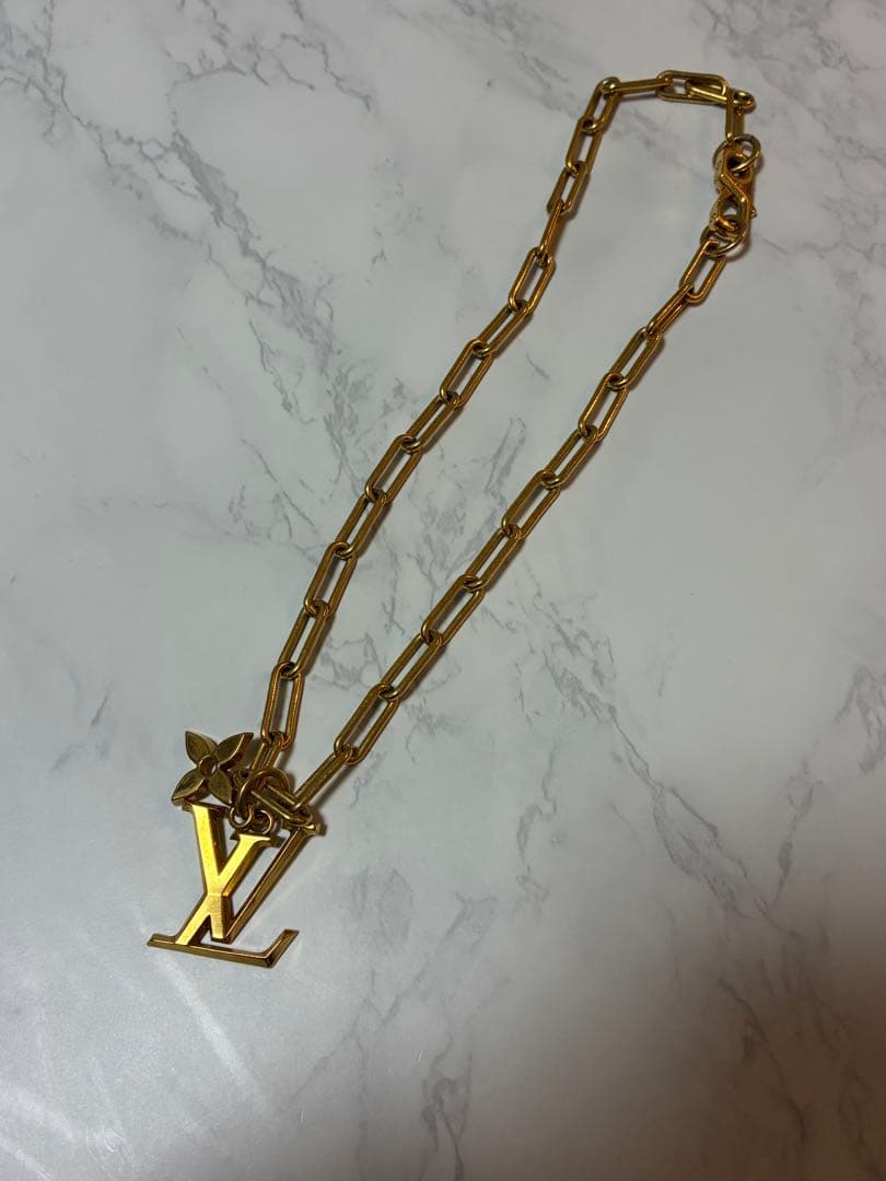 Louis Vuitton ゴールド チェーンネックレス