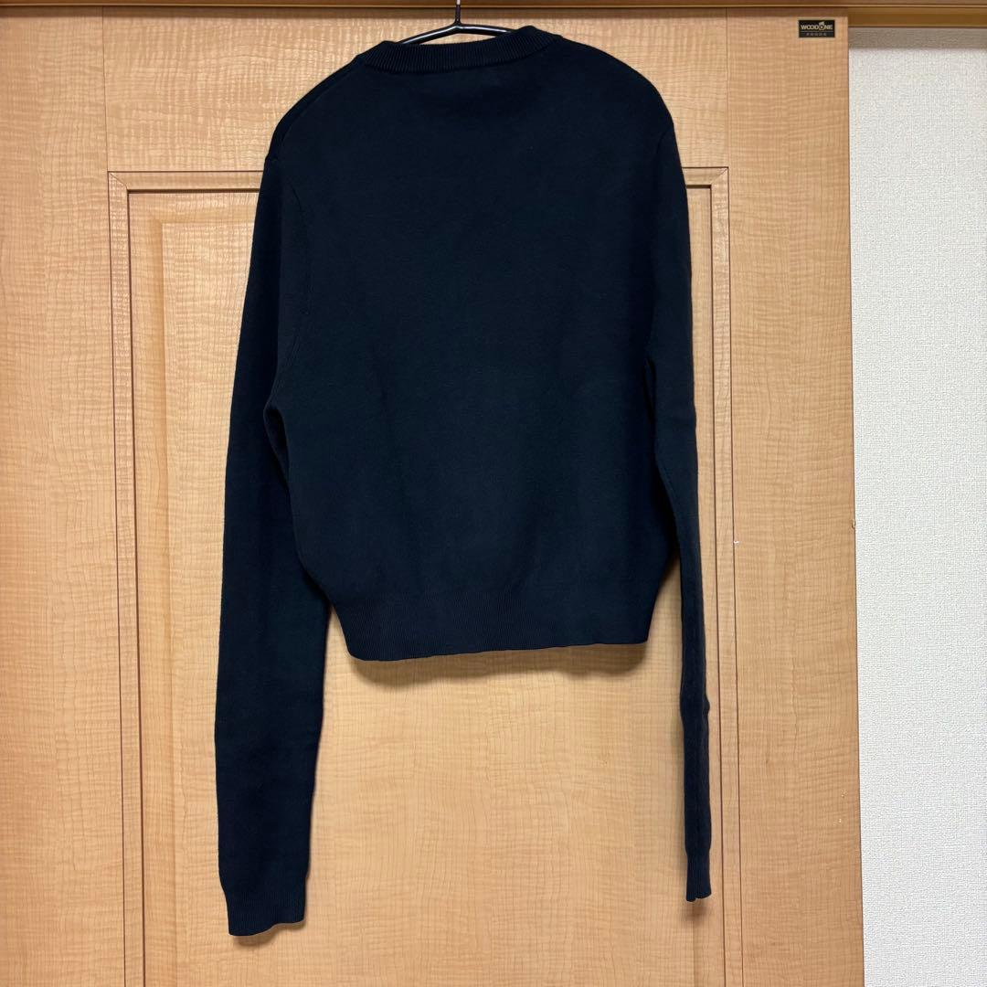 つーCABaN コットンカシミヤ クルーネックカーディガン　ネイビー