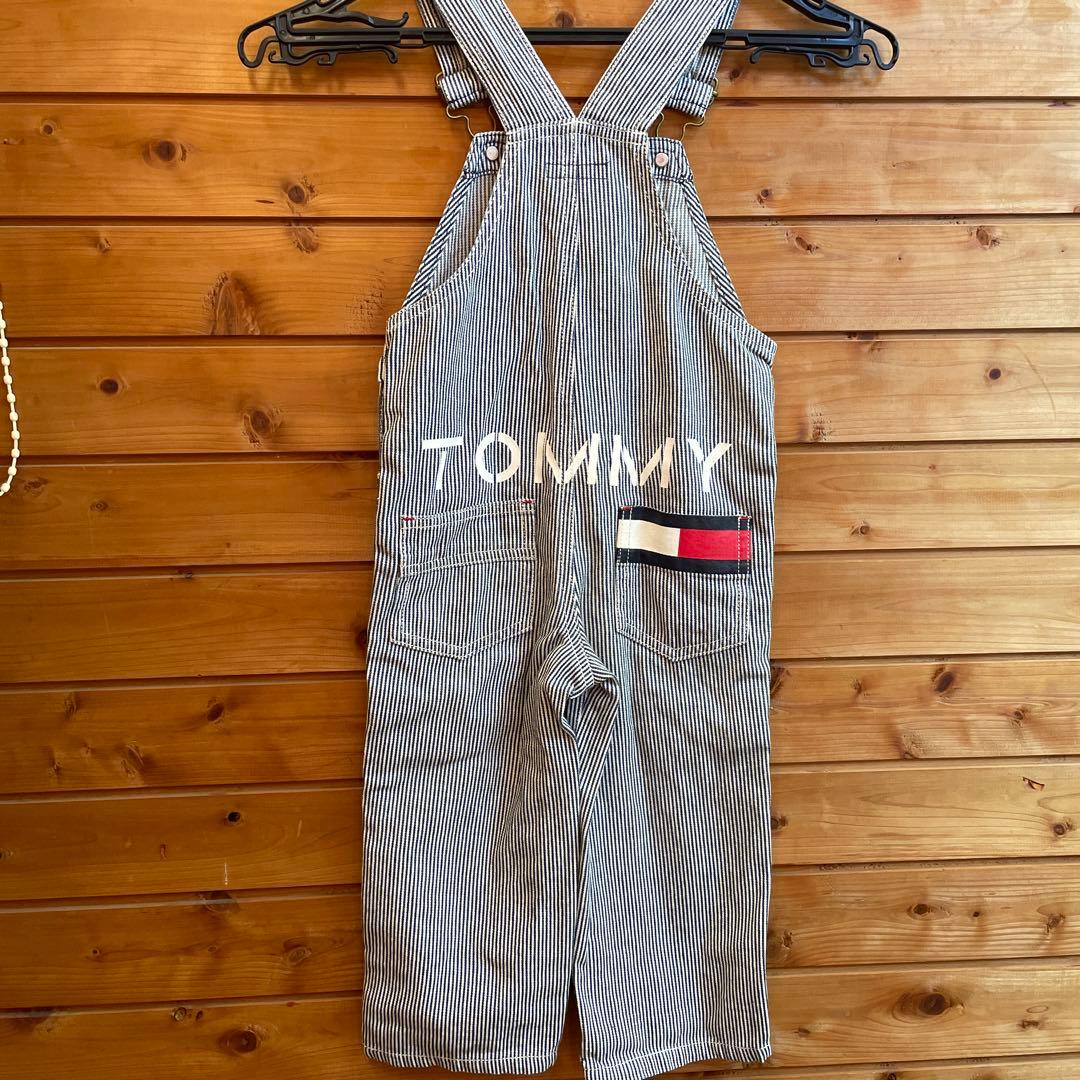 【美品】お宮参り　秋　トミーヒルフィガーオーバーオール90cm