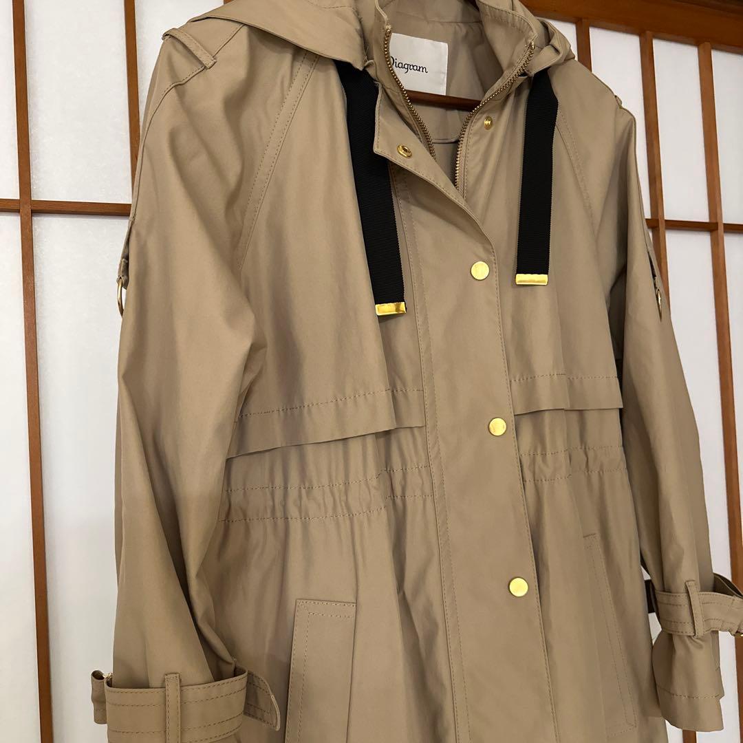 《美品》diagram ダイアグラム　トレンチコート　ロング　36サイズ